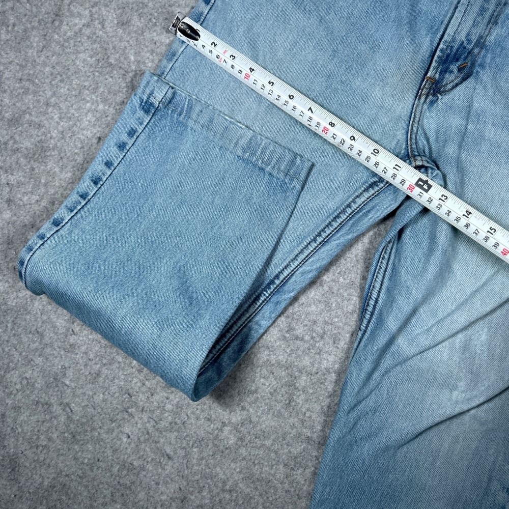 Levi's denim jeans mens 34x30 Light Blue 516 Slim Fit Casual Workwear - Picture 5 of 16